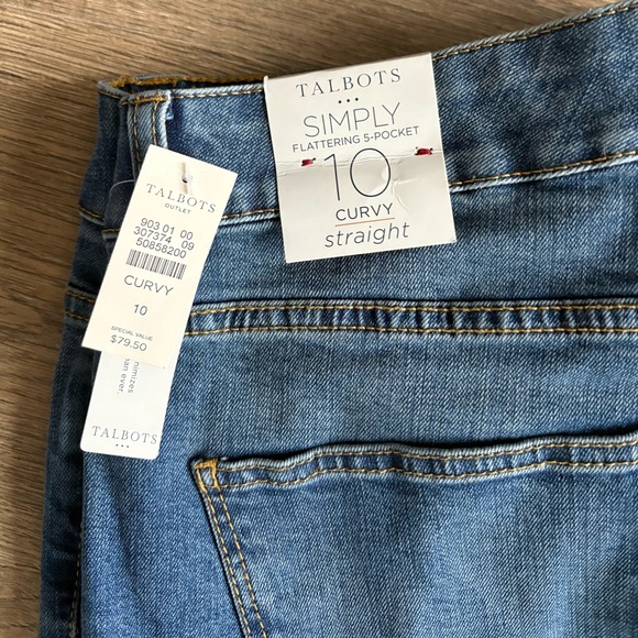 Talbots Curvy Straight Jeans - Picture 3 of 3
